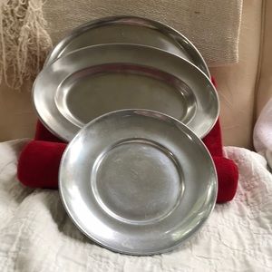 Three small trays for serving